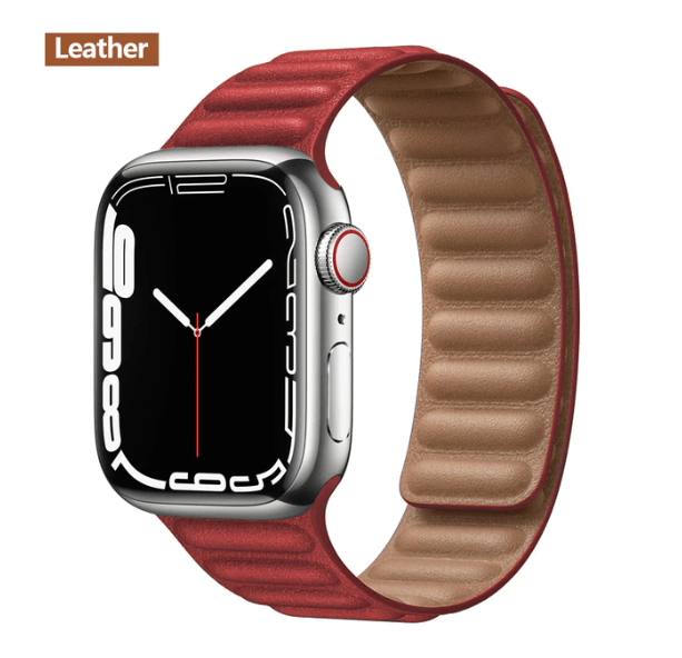 Apple-crvena-kozna-magnet-narukvica Apple-crvena-kozna-magnet-narukvica